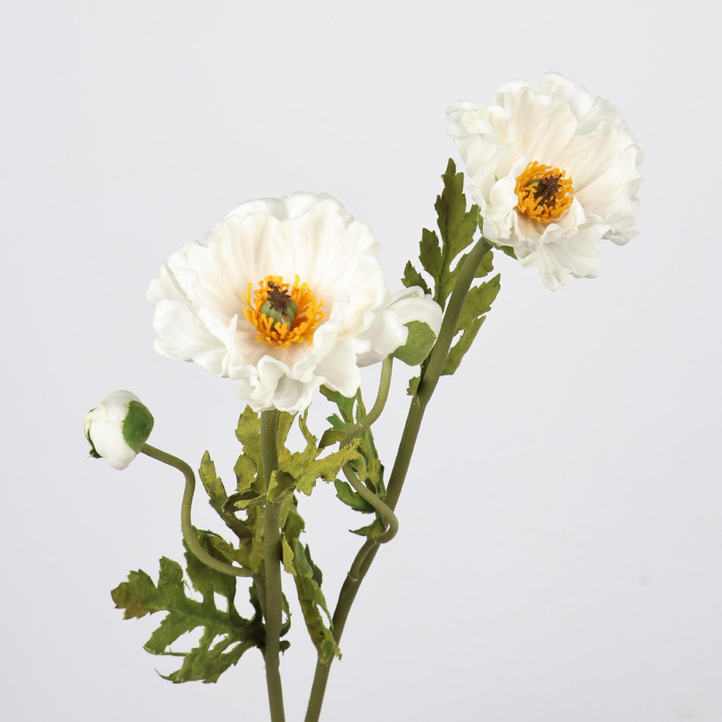 Buchet de maci artificiale din PU, aranjament floral pentru nuntă, decor floral, recuzită pentru fotografie