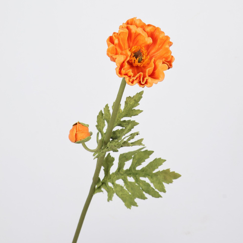 Buchet de maci artificiale din PU, aranjament floral pentru nuntă, decor floral, recuzită pentru fotografie