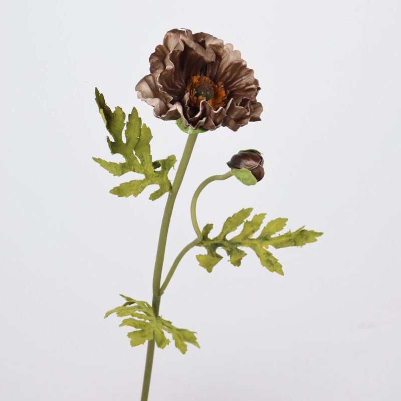 Buchet de maci artificiale din PU, aranjament floral pentru nuntă, decor floral, recuzită pentru fotografie