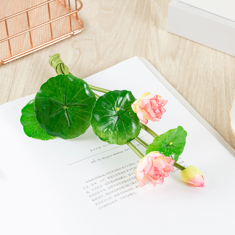 Buchet de flori din mătase artificială, cu textură plăcută la atingere, pentru decor în casă și hotel, ornament pentru acvariu, templu budist și decor exterior pentru fotografii
