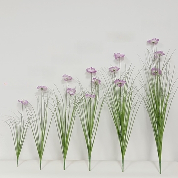 Buchet artificial cu flori de cireș și iarbă decorativă pentru nunți