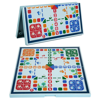 Drveni sklopivi set igara za djecu: Gomoku, Go, Flying Chess, kineski šah i još igara