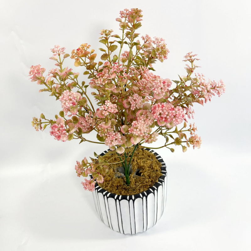 Изкуствени цветя Gypsophila, букет от 5 глави, пластмасови цветя за домашен декор и малък бонсай