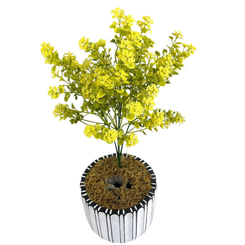 Изкуствени цветя Gypsophila, букет от 5 глави, пластмасови цветя за домашен декор и малък бонсай