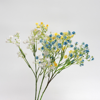 Buchet din flori de mătase cu gypsophila, pentru nunți, hoteluri și decor interior, flori artificiale, varietatea Starry Sky, înălțime 30–100 cm