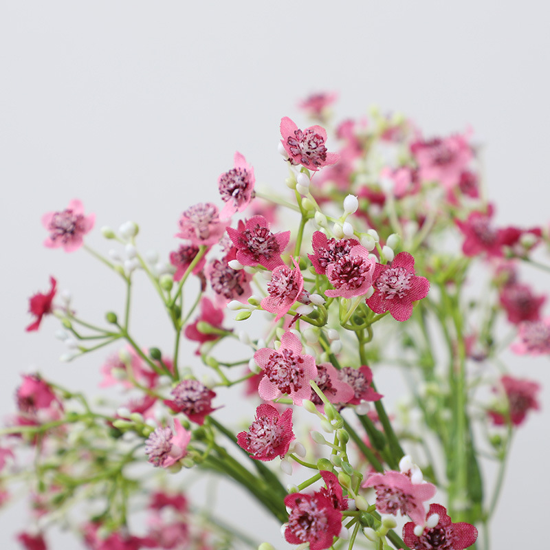 Buchet din flori de mătase cu gypsophila, pentru nunți, hoteluri și decor interior, flori artificiale, varietatea Starry Sky, înălțime 30–100 cm