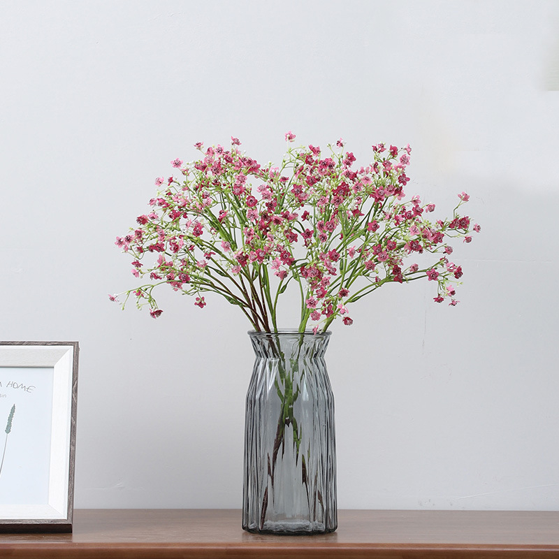 Buchet din flori de mătase cu gypsophila, pentru nunți, hoteluri și decor interior, flori artificiale, varietatea Starry Sky, înălțime 30–100 cm