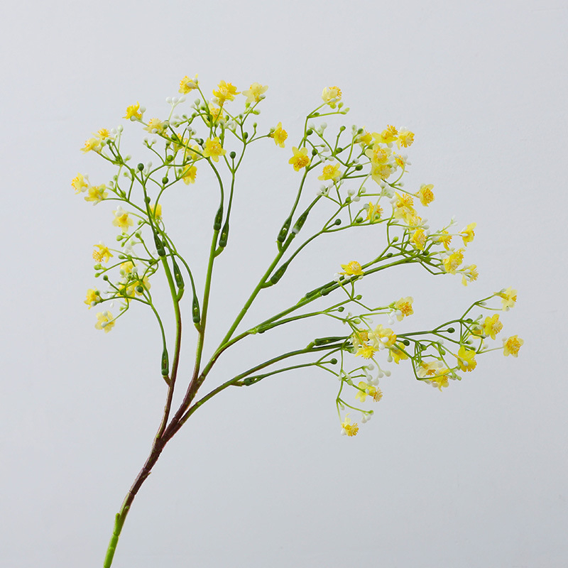 Buchet din flori de mătase cu gypsophila, pentru nunți, hoteluri și decor interior, flori artificiale, varietatea Starry Sky, înălțime 30–100 cm