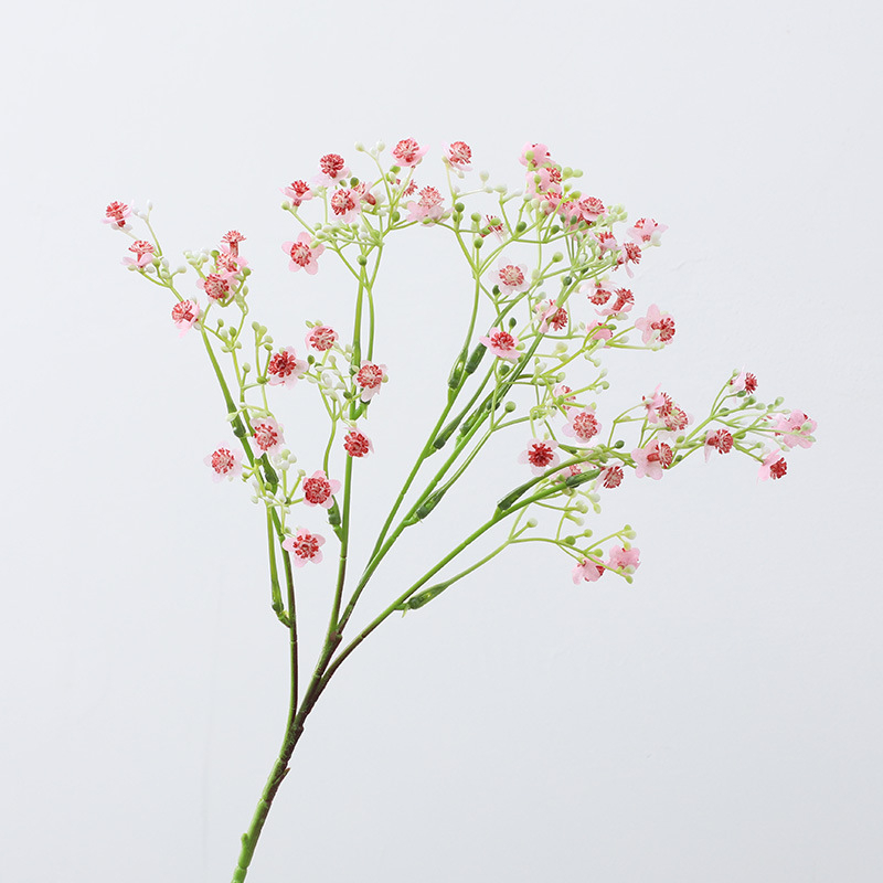 Buchet din flori de mătase cu gypsophila, pentru nunți, hoteluri și decor interior, flori artificiale, varietatea Starry Sky, înălțime 30–100 cm