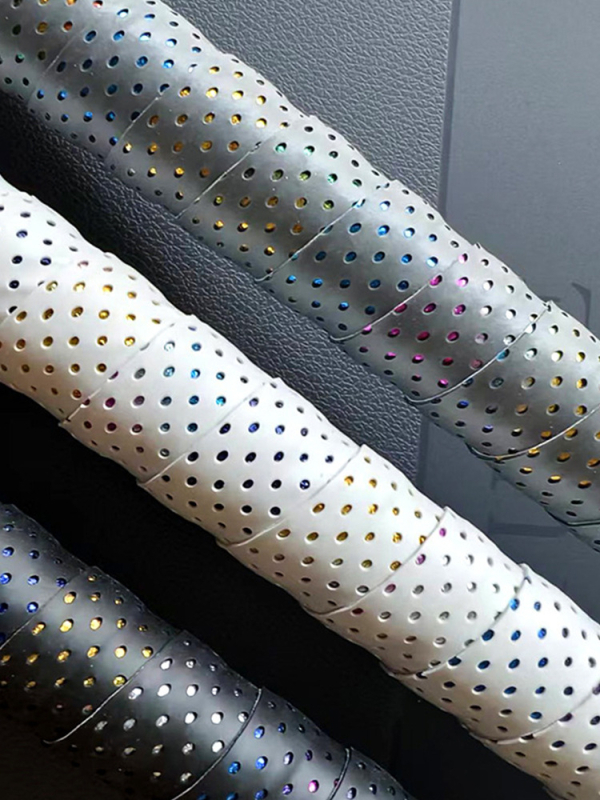 Novi model Taser, 2 m šareno perforirana, prozračna, nesklizna traka za grip za štapove za ribolov i badminton rekete