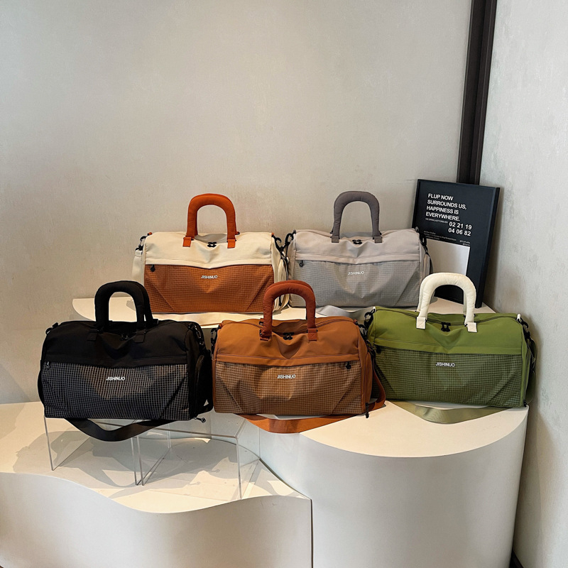 Nagy kapacitású nylon utazótáska, könnyű, uniszex, 36–55 L