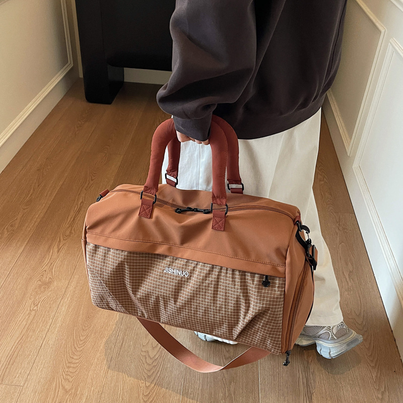 Nagy kapacitású nylon utazótáska, könnyű, uniszex, 36–55 L
