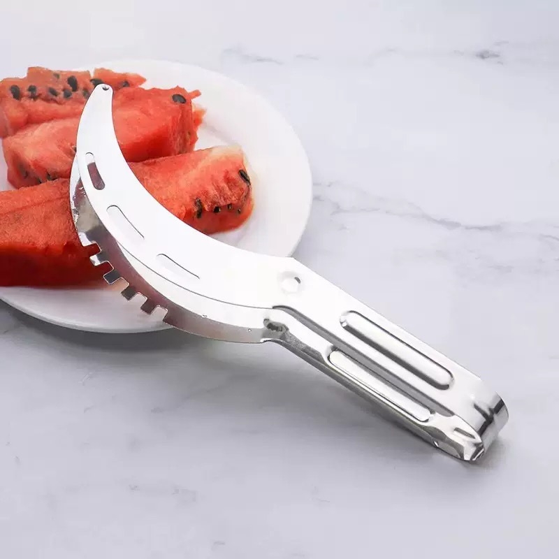 Instrument din oțel inoxidabil, multifuncțional pentru fructe – tăietor watermelon cuburi și dicer pentru fructe, pentru Hami melon și dragon fruit