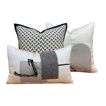 Husă de pernă pentru canapea, stil nou chinezesc, din țesătură cu broderie, decor modern pentru living