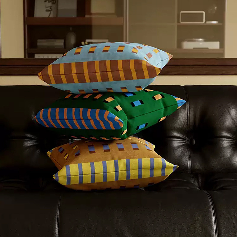 Pernă de uz casnic minimalistă, creativă și de înaltă calitate, cu umplutură din bumbac PP, pentru spătarul canapelei din living și pernă lombară auto – decor modern