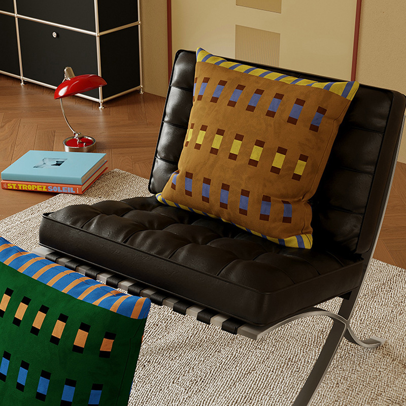 Pernă de uz casnic minimalistă, creativă și de înaltă calitate, cu umplutură din bumbac PP, pentru spătarul canapelei din living și pernă lombară auto – decor modern