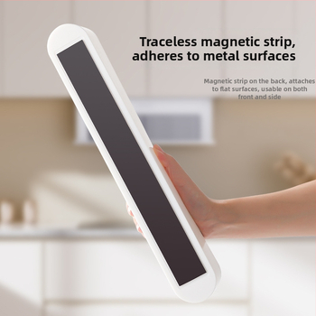 Cuțit magnetic reglabil pentru folie de bucătărie, cu cutie de depozitare pentru hârtie de copt și folie de aluminiu