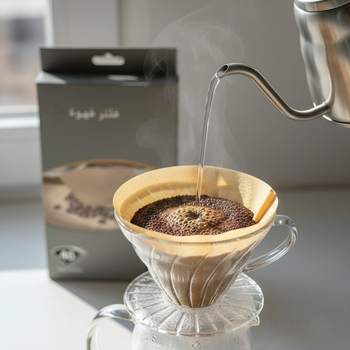Filtru de cafea din hârtie, conic, pentru pour-over