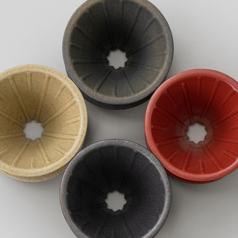 Dripper ceramic V60 pentru cafea, cu mâner, pentru preparare manuală
