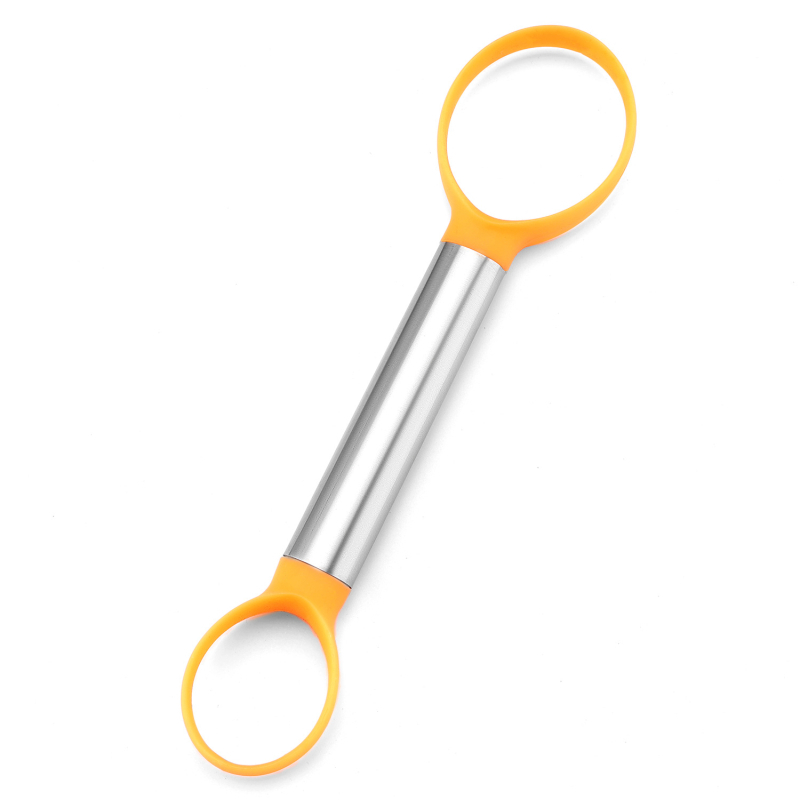 304 oțel inoxidabil – set multifuncțional pentru sculptură de fructe: cuțit de sculptură cu două capete și lingură pentru bile de pepene