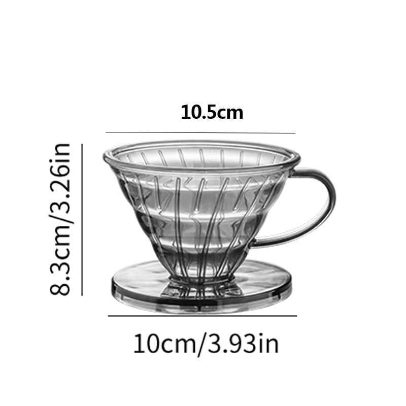 Filtru de cafea V60 cu imersie – cană integrată pentru preparare manuală, Filtru Origami