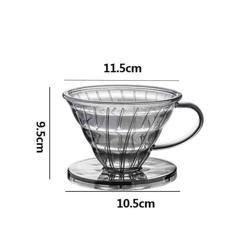 Filtru de cafea V60 cu imersie – cană integrată pentru preparare manuală, Filtru Origami