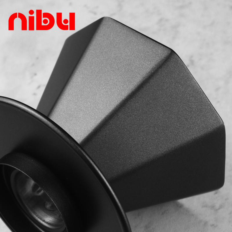 Nibu осмоъгълна чаша за ръчно филтриране на кафе, двойно-слоен филтър от 304 неръждаема стомана и V60 капков филтър