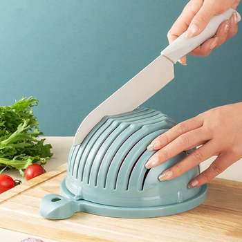 Tăietor pentru salată și vas de tăiere pentru legume și fructe – unealtă de tăiere pentru salată