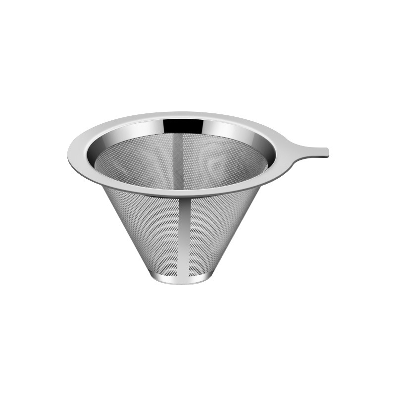 Ceașcă pour-over pentru cafea cu filtru din oțel inoxidabil și carafă de sticlă, set pentru preparare acasă