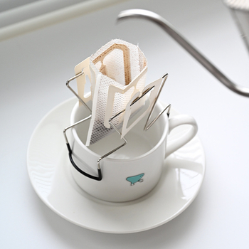 Suport pentru cafea pour-over din oțel inoxidabil 304, cu suport pentru filtre — portabil, pentru exterior