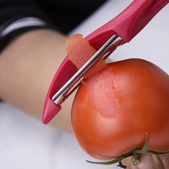 Curățător de pepene și fructe, 2 în 1, un utensil de bucătărie din oțel inoxidabil 420J2 + PP