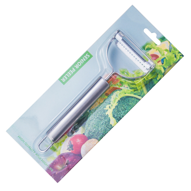 Curățător/rasnitor dublu din oțel inoxidabil pentru fructe și legume, ustensilă de bucătărie