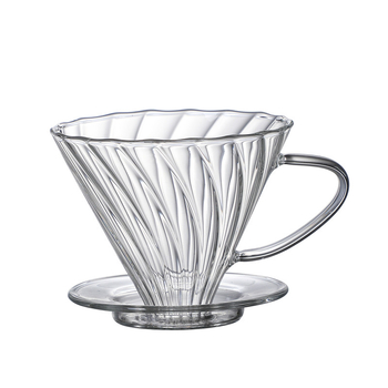 Five Housework Filtru de cafea pour-over din sticlă cu cană integrată