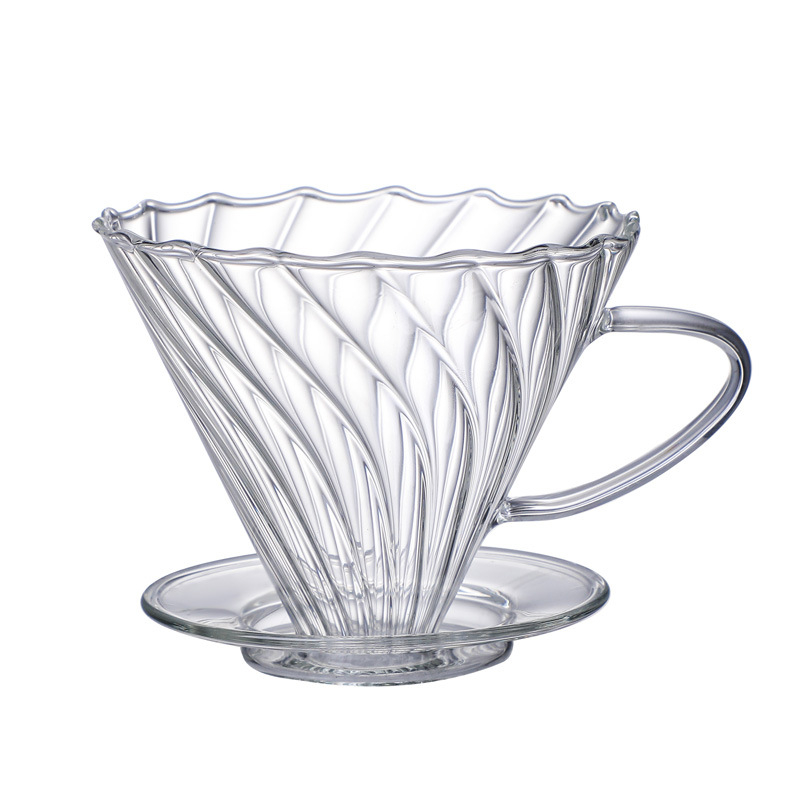 Five Housework Filtru de cafea pour-over din sticlă cu cană integrată