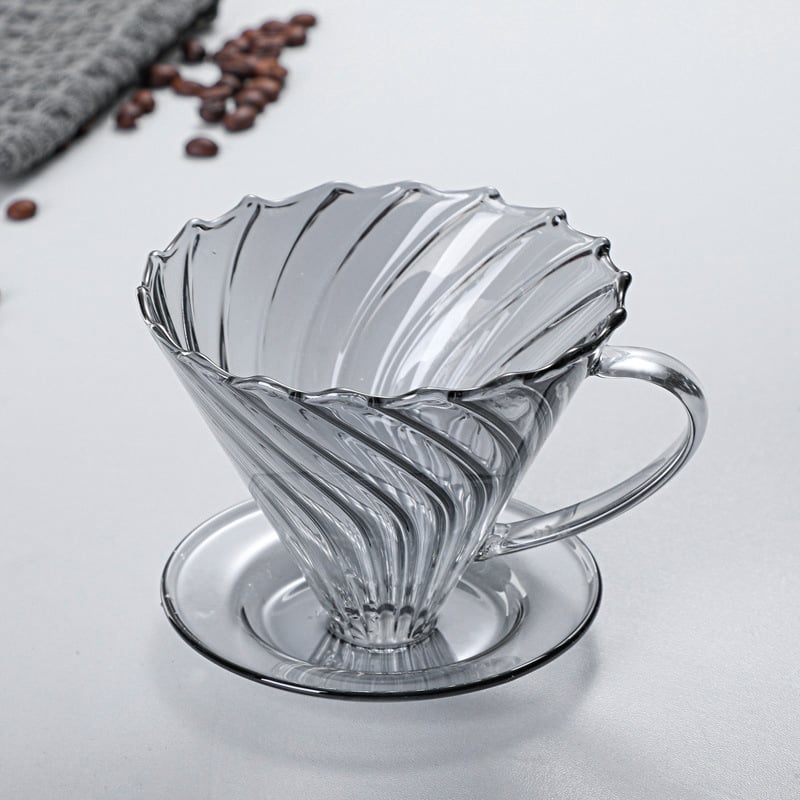 Five Housework Filtru de cafea pour-over din sticlă cu cană integrată