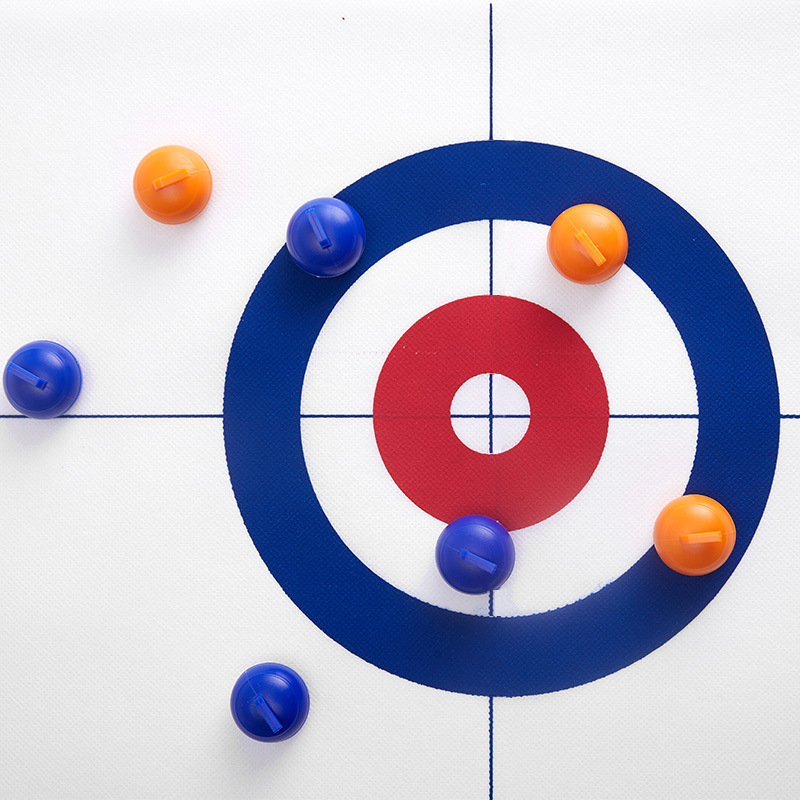 Obrazovna stolna igra curling za djecu — interaktivna igra roditelj-dijete uz mini stolni curling set