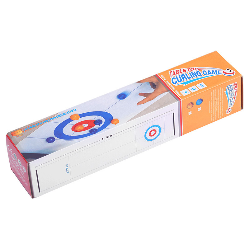 Obrazovna stolna igra curling za djecu — interaktivna igra roditelj-dijete uz mini stolni curling set