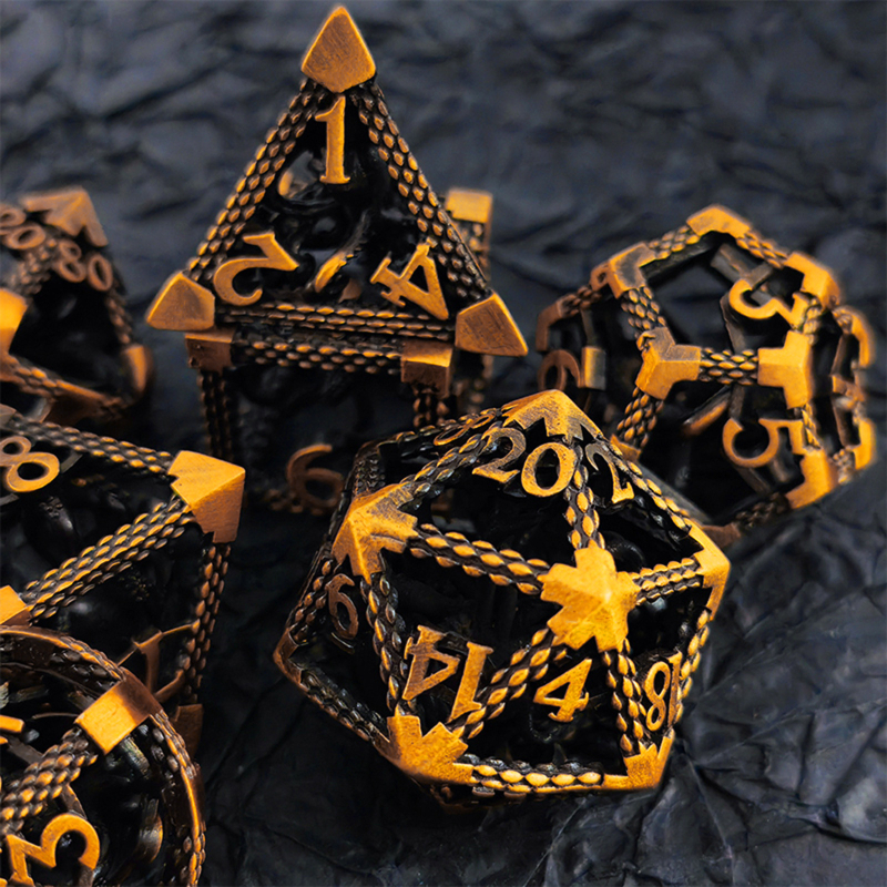Kocka od cinkove legure, 20 stranica za D&D/TRPG, dizajn Ktulhu, izrezani uzorak, octopus u kavezu, Zvjezdani klan