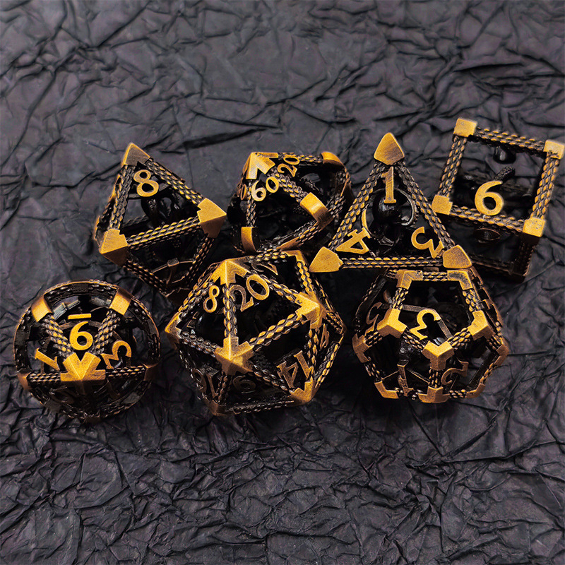 Kocka od cinkove legure, 20 stranica za D&D/TRPG, dizajn Ktulhu, izrezani uzorak, octopus u kavezu, Zvjezdani klan