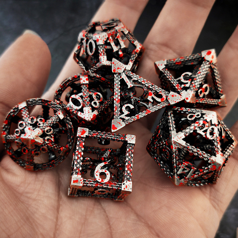 Kocka od cinkove legure, 20 stranica za D&D/TRPG, dizajn Ktulhu, izrezani uzorak, octopus u kavezu, Zvjezdani klan