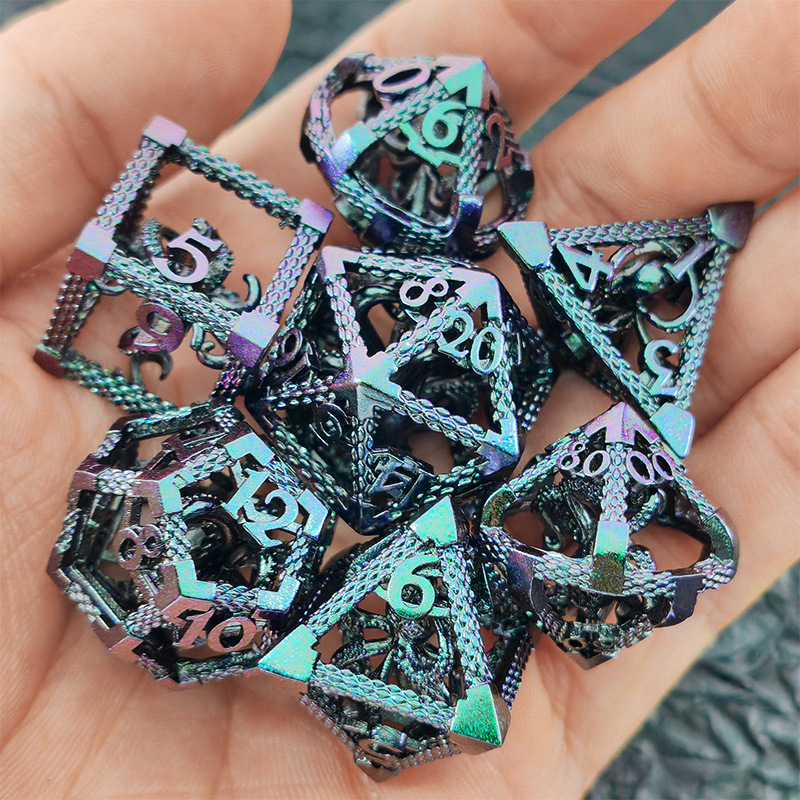 Kocka od cinkove legure, 20 stranica za D&D/TRPG, dizajn Ktulhu, izrezani uzorak, octopus u kavezu, Zvjezdani klan