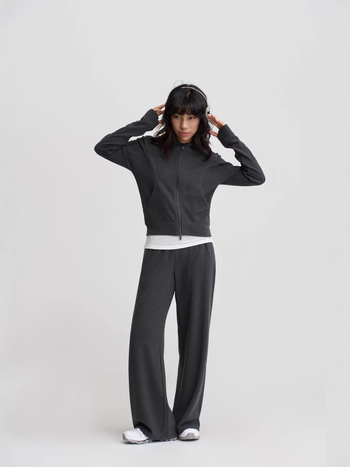 Šest-u-jednom hoodie s kapuljom i zatvaračem, slim silueta, blokiranje temperature, kratka verzija, za jesen-zimu 2025, sportska svakodnevna odjeća