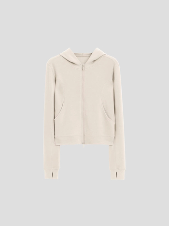 Šest-u-jednom hoodie s kapuljom i zatvaračem, slim silueta, blokiranje temperature, kratka verzija, za jesen-zimu 2025, sportska svakodnevna odjeća