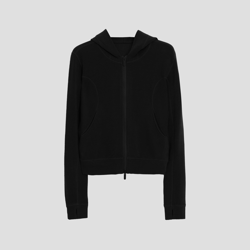 Šest-u-jednom hoodie s kapuljom i zatvaračem, slim silueta, blokiranje temperature, kratka verzija, za jesen-zimu 2025, sportska svakodnevna odjeća