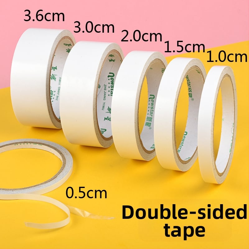 Silná obojstranná lepiaca páska na remeslá, bavlnená základňa, dĺžka 10 m, šírky 0,5–2,0 cm