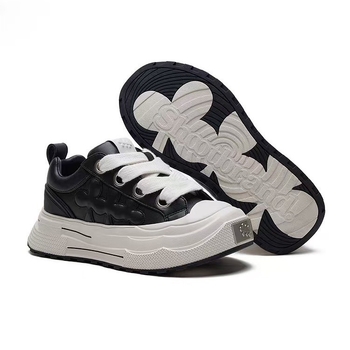 Sneakers Shoot Brand, εμπνευσμένα από διάσημους, μαύρα δερμάτινα plum με παχιά σόλα, unisex, ρετρό στυλ
