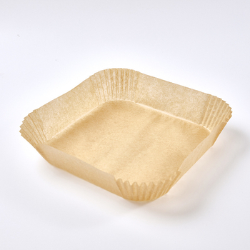 Farfurie de hârtie pentru friteuza cu aer, de calitate alimentară, rezistentă la temperaturi înalte, absorbantă de ulei, pătrată hârtie de copt