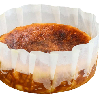 Hârtie de copt Basque, pentru o singură utilizare, cu acoperire PE, fără cute, rezistentă la temperaturi înalte, bază pentru tort, dimensiuni 4 și 6 inci