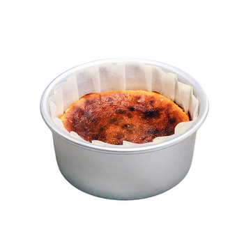 Hârtie de copt Basque, pentru o singură utilizare, cu acoperire PE, fără cute, rezistentă la temperaturi înalte, bază pentru tort, dimensiuni 4 și 6 inci