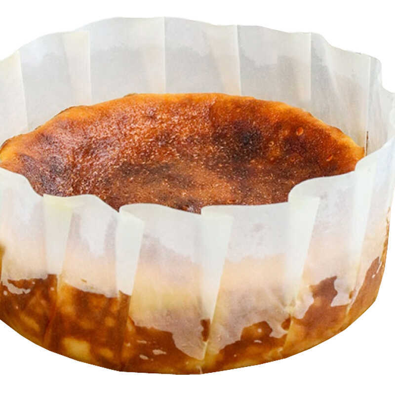 Hârtie de copt Basque, pentru o singură utilizare, cu acoperire PE, fără cute, rezistentă la temperaturi înalte, bază pentru tort, dimensiuni 4 și 6 inci